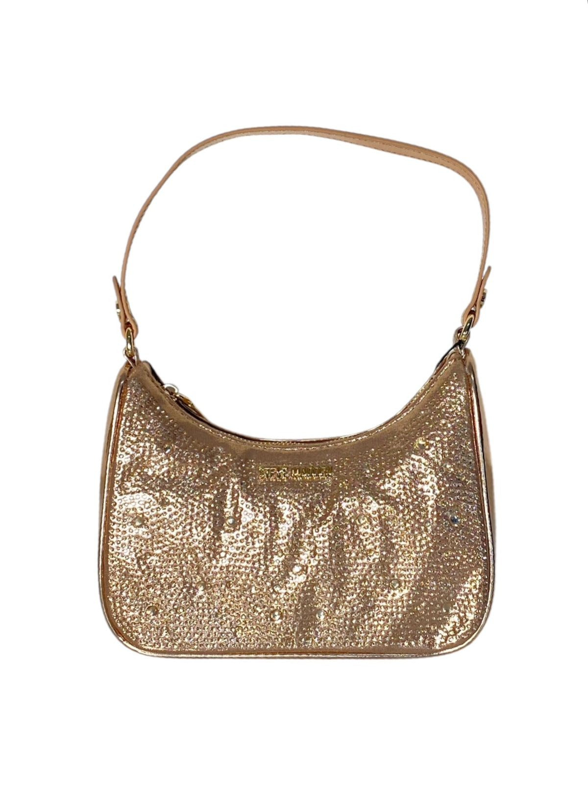 Bolsa de Mano Steve Madden dorada con Pedrería