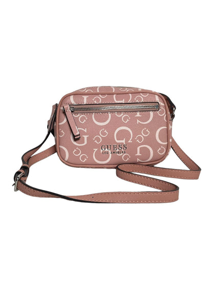 BOLSA GUESS ROSA Y CAFÉ