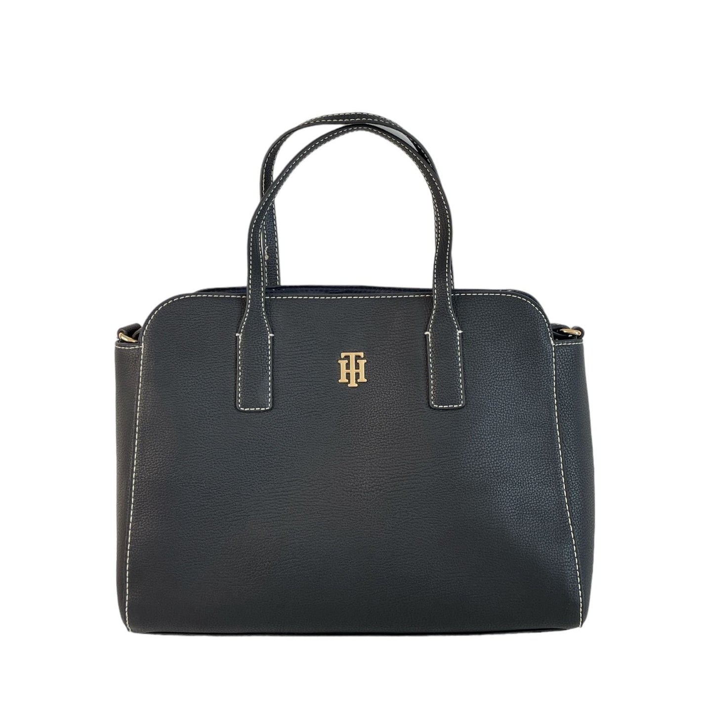 BOLSA DE MANO TOMMY HILFIGER AZUL Y NEGRA