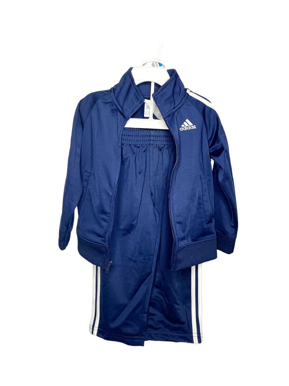 Conjunto Adidas Pantalones y Chamarra Azul - Talla 24M