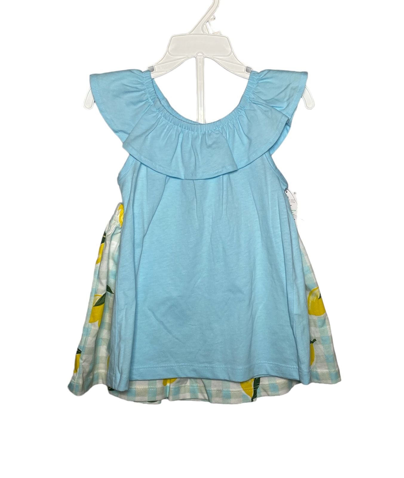 Conjunto de Niña Azul con Shorts de Limones