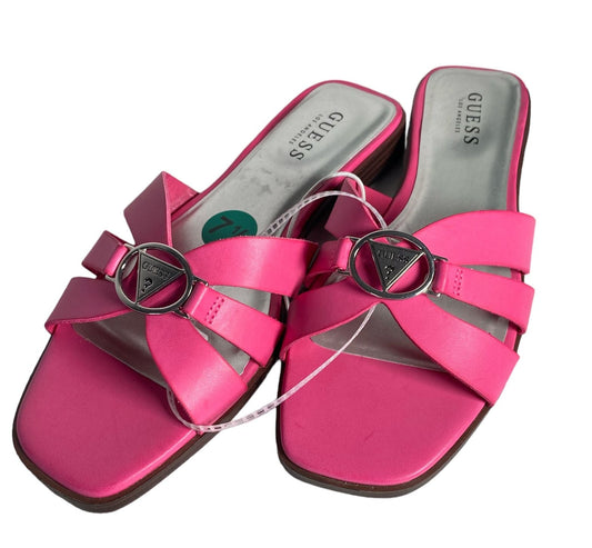 Sandalias Guess Rosa - Talla 7.5 USA (Dama)